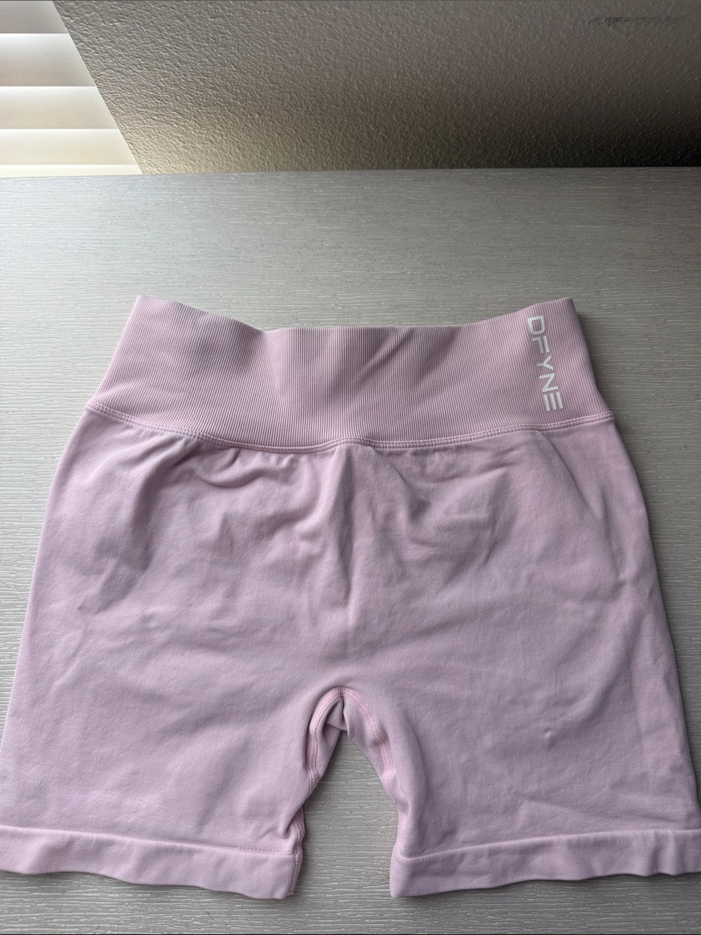 DYNAMIC High-Rise Athletic Bike Shorts in Light Pink